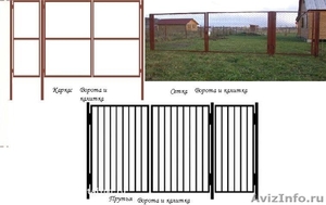 металлические садовые ворота с производства - Изображение #1, Объявление #1340971